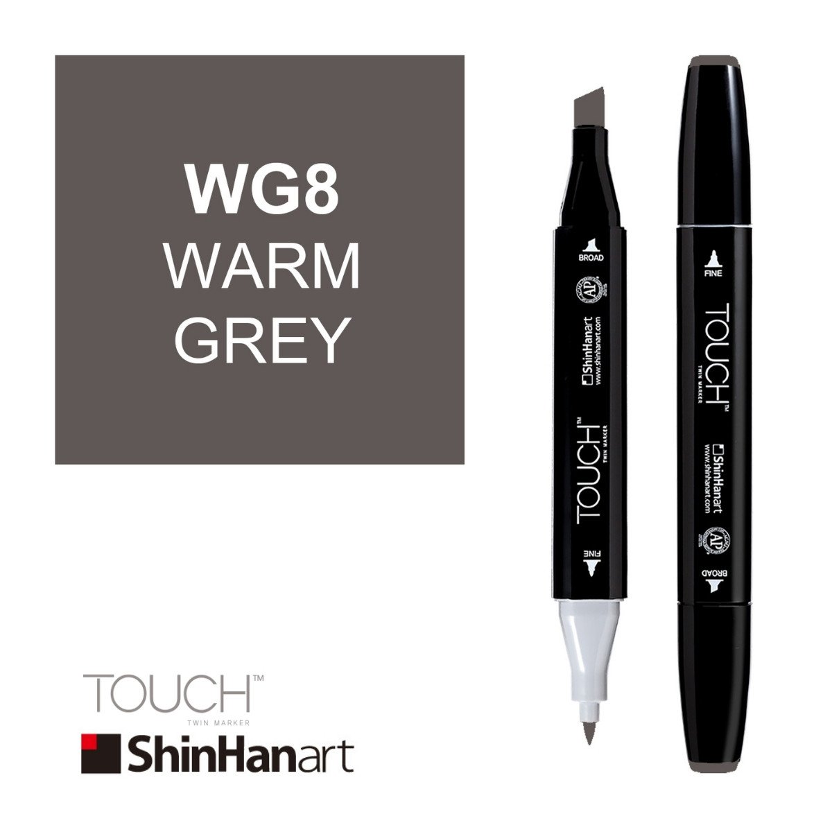 ShinHan Art Touch Twin Marker WG8 Warm Grey