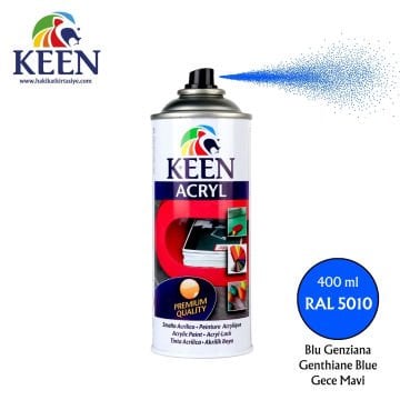 Keen Akrilik Sprey Boya 400ml RAL5010 Genthiane Blue