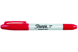 Sharpie Permanent Markör Çift Uçlu Kırmızı