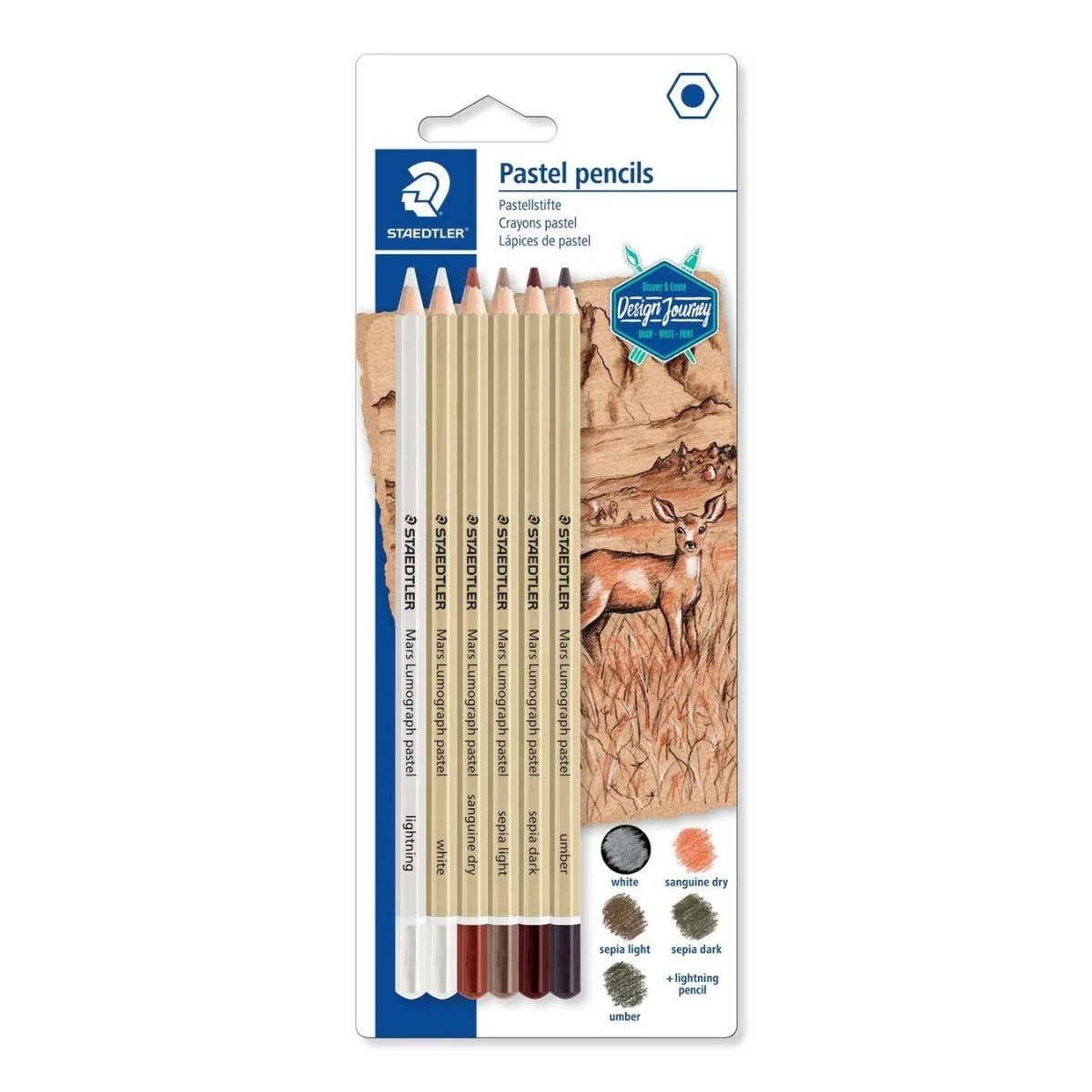 Staedtler Mars Lumograph Soft Pastel Kalem Seti 6lı