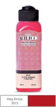 Artdeco Akrilik Boya 140ml 3015 Ateş Kırmızı