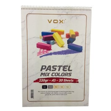 Vox Art Sketchbook Pastel Mix Colors A3 220gr 20 Yaprak