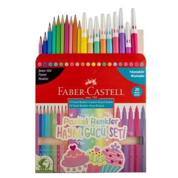 Faber-Castell Pastel Renkler Comfort Hayal Gücü Seti 20li