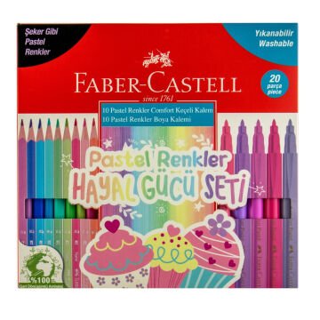 Faber-Castell Pastel Renkler Comfort Hayal Gücü Seti 20li