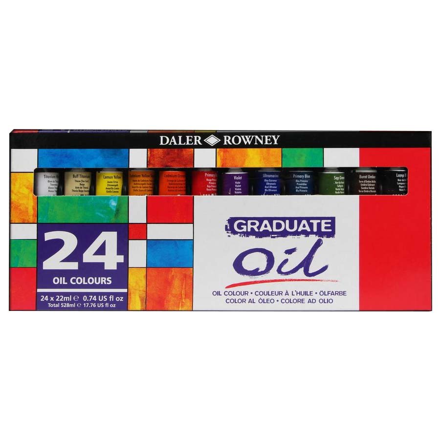 Daler Rowney Graduate Yağlı Boya Seti 24 Renk x 22ml