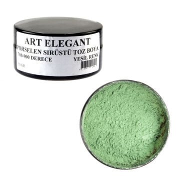 Art Elegant Porselen Sırüstü Toz Boya 50gr Yeşil