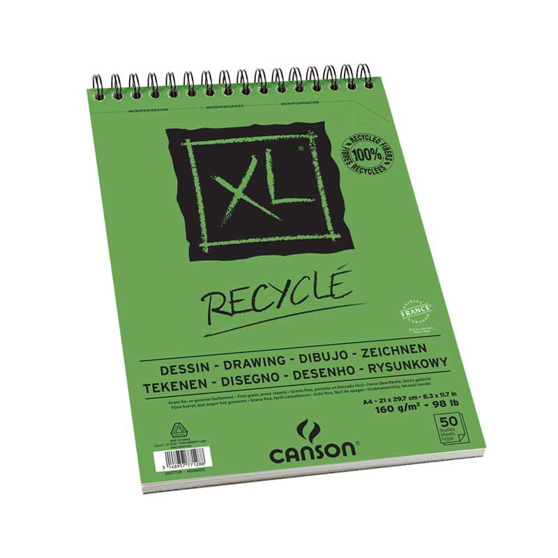 Canson Recycle Eskiz Çizim Defteri (A4) 160gr 50 Yaprak