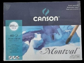 Canson Montval Suluboya Defteri (24x32cm) 200gr 40 Sayfa