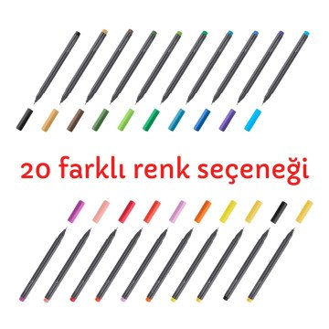 Faber Castell Grip Finepen 0.4 Keçeli Kalem Açık Kahve