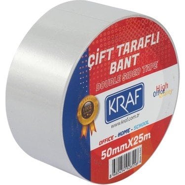 Kraf Çift Taraflı Bant 50mmx25m 2550G