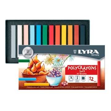 Canson Mix Media Pad Çok Amaçlı Resim Defteri (A4) 200gr 20 Sayfa ve Lyra Polycrayons Soft Pastel 12 Renk Set