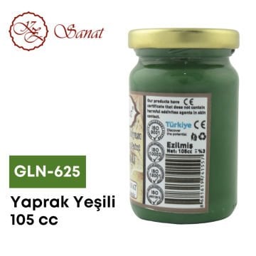 Koza Sanat Geleneksel Ebru Boyası 105cc GLN-625 Pigment Yaprak Yeşili