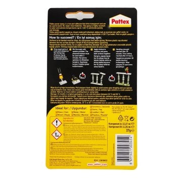 Pattex Power Epoxy Güçlü Epoksi Komponent Yapıştırıcı 27gr