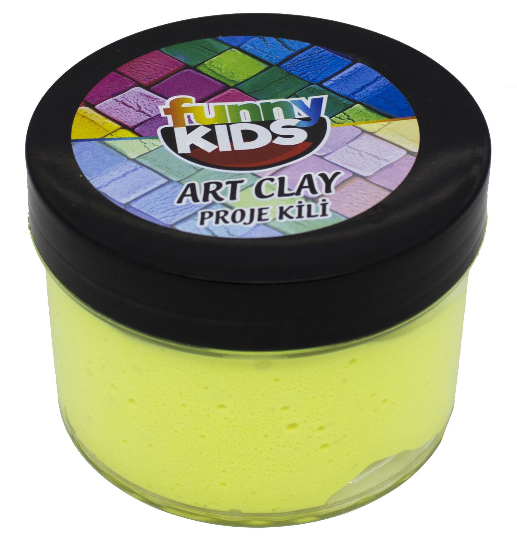 Funny Kids Art Clay Proje Kili 40cc 576 Neon Sarı