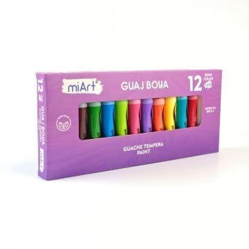 miArt Guaj Boya Seti 12x15ml Tüp