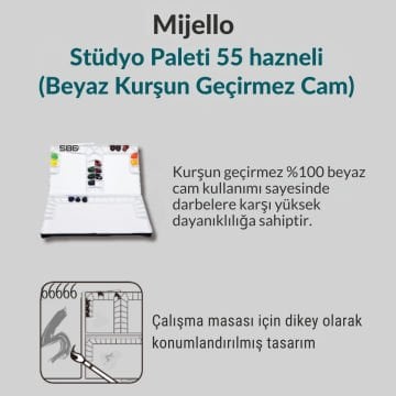 Mijello Studio Paleti 55 Gözlü MWP-3055