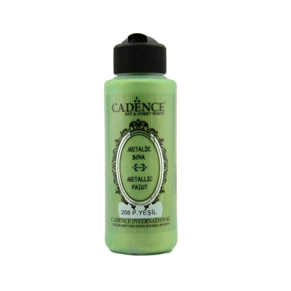 Cadence Metalik Boya 120ml 206 Pastel Yeşili