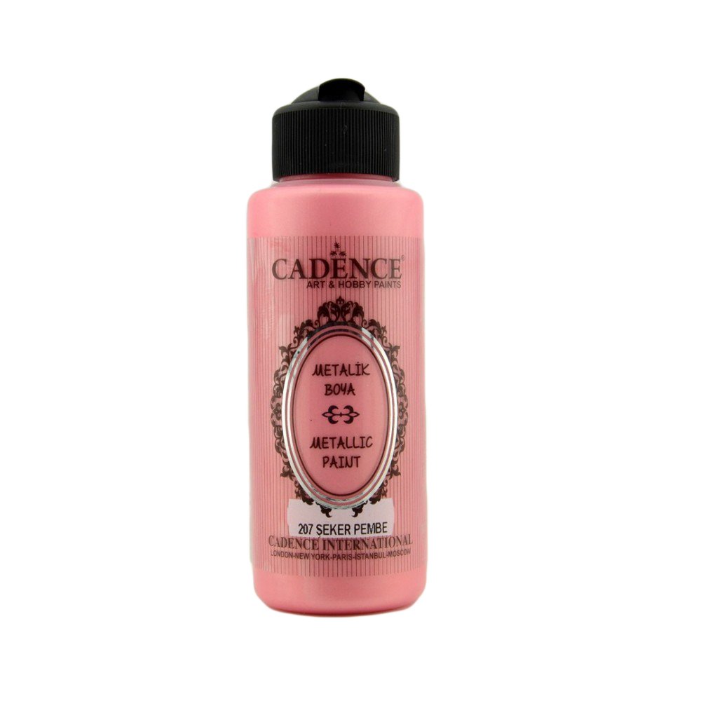 Cadence Metalik Boya 120ml 207 Şeker Pembe