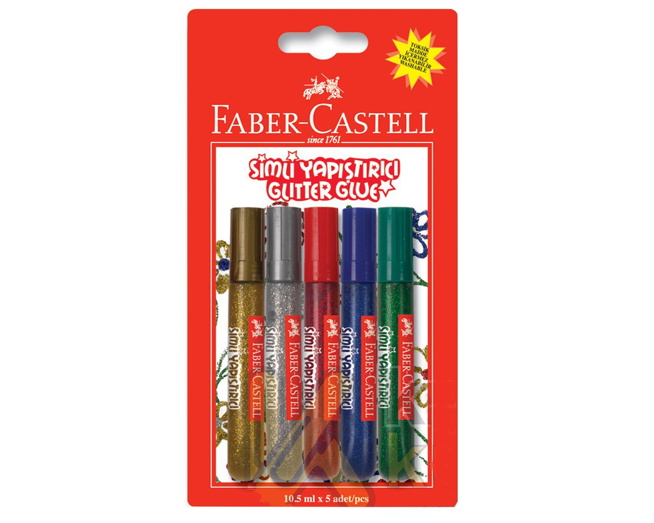 Faber Castell Simli Yapıştırıcı 10.5ml, 5'li