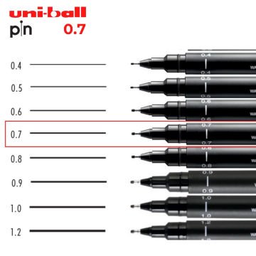 Uni Pin 200 Teknik Çizim Kalemi Siyah 0.7mm
