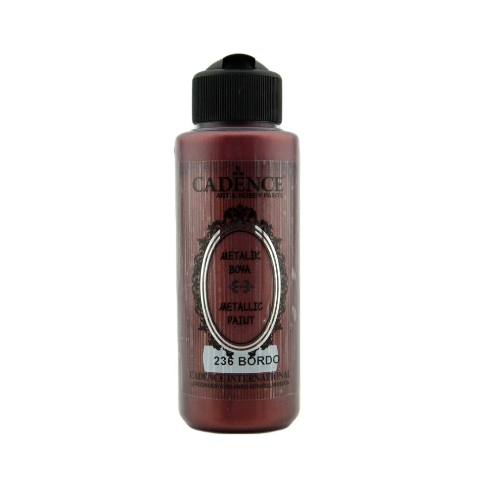 Cadence Metalik Boya 120ml 236 Bordo