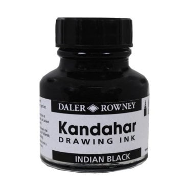 Daler Rowney Kandahar Çizim Mürekkebi 28ml Indian Black