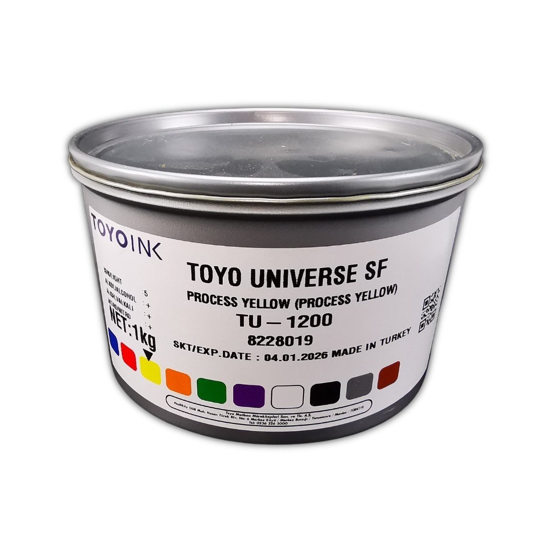 Toyo İnk Matbaa Mürekkebi 1kg Process Yellow - Sarı TU-1200