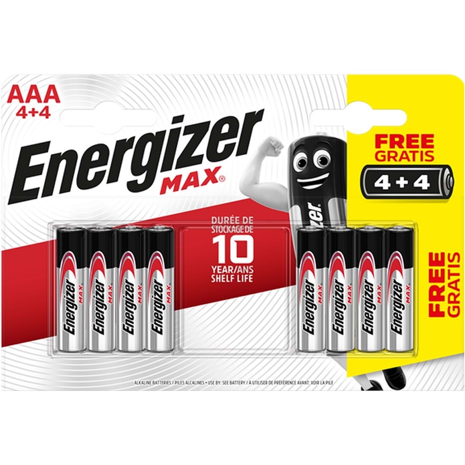 Energizer Max AAA İnce Kalem Pil 4+4