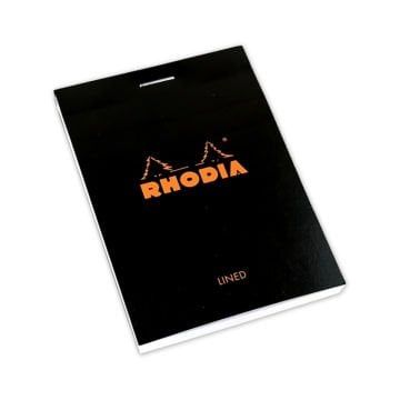 Rhodia Bloknot A7 Siyah 80gr Çizgili 80yp