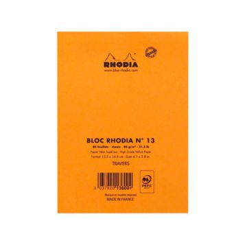 Rhodia Bloknot A6 Turuncu 80gr Çizgili 80yp