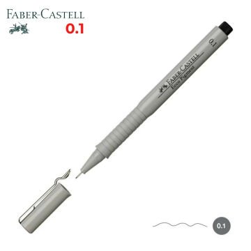 Faber Castell Ecco Pigment Teknik Çizim Kalemi Siyah 0.1mm