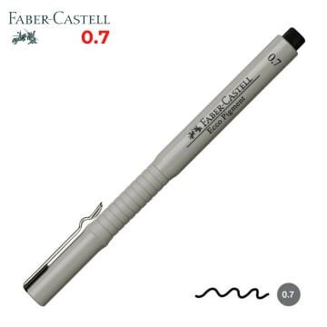 Faber Castell Ecco Pigment Teknik Çizim Kalemi Siyah 0.7mm