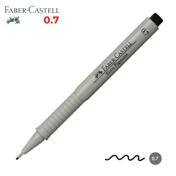 Faber Castell Ecco Pigment Teknik Çizim Kalemi Siyah 0.7mm