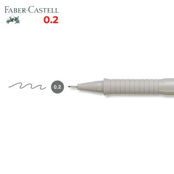 Faber Castell Ecco Pigment Teknik Çizim Kalemi Siyah 0.2mm