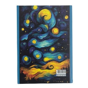 Yıldız Sert Kapak 14x20cm 80yp Magnet Seri Yıldızglı Geceler 1 Çizgili