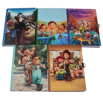 Yıldız Sert Kapak 14x20cm 80yp Kids Seri Hatıra Defteri Çizgili Kilitli Goofy