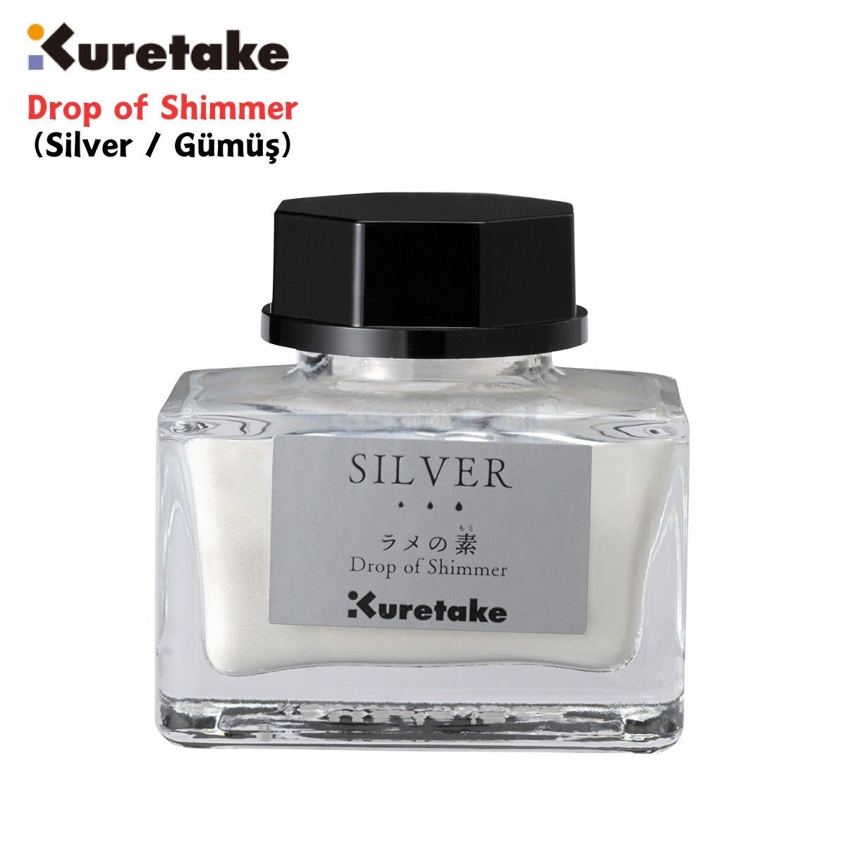 Zig Kuretake Drop of Shimmer Mürekkebi 20gr Silver