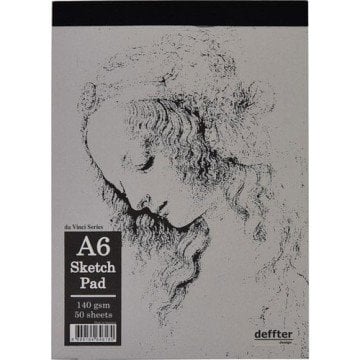 Deffter Da Vinci Sketch Pad Eskiz Defter A6 140gr 50 Yaprak