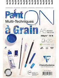 Clairefontaine Paint On A Grain Çok Amaçlı Blok A5 20 Sayfa