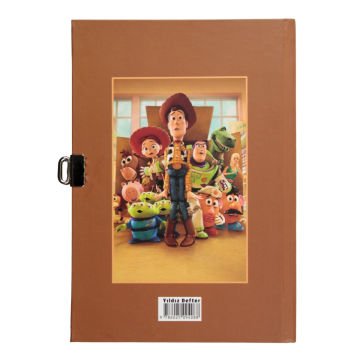 Yıldız Sert Kapak 14x20cm 80yp Kids Seri Hatıra Defteri Çizgili Kilitli Toy Story