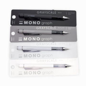 Tombow Mono Graph Grayscale Mekanik Kurşun Kalem 0.5mm Beyaz