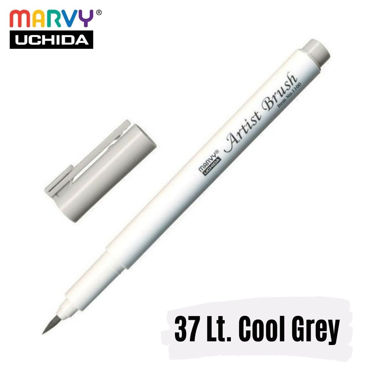 Marvy Artist Brush Pen 1100 Firça Uçlu Kalem 37 Light Cool Grey