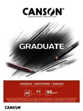 Canson Graduate Croquis Eskiz Defter A3 96gr 40 Yaprak