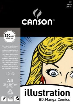 Canson Illustration BD Manga Comics A4 250gr 21x29.7cm