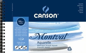 Canson Montval Spiralli Suluboya Blok 13.5x21cm 300 gr 12 Yaprak