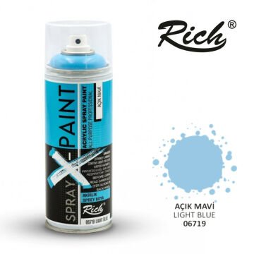 Rich X Paint Sprey Boya 400ml 06719 Açık Mavi