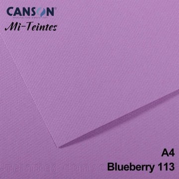 Mi-Teintes 160gr A4 113 Blueberry 3lü