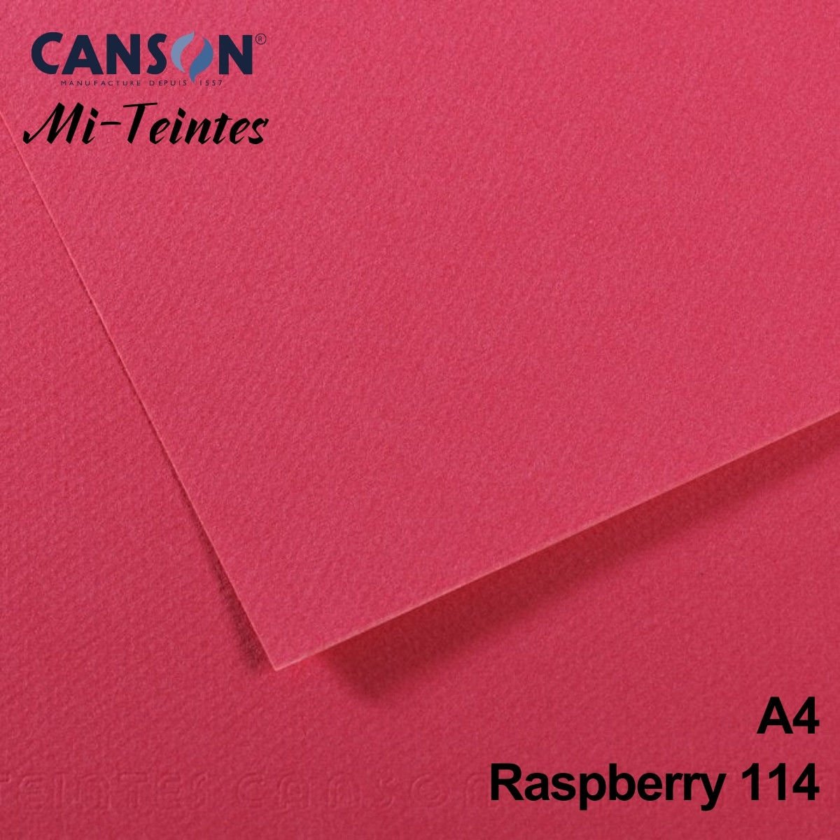 Mi-Teintes 160gr A4 114 Raspberry 3lü
