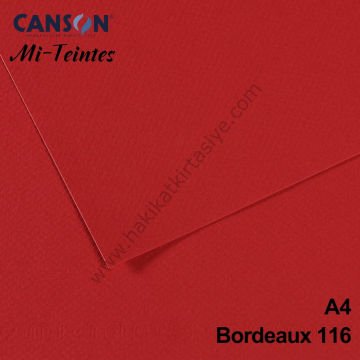 Mi-Teintes 160gr A4 116 Bordeaux 3lü