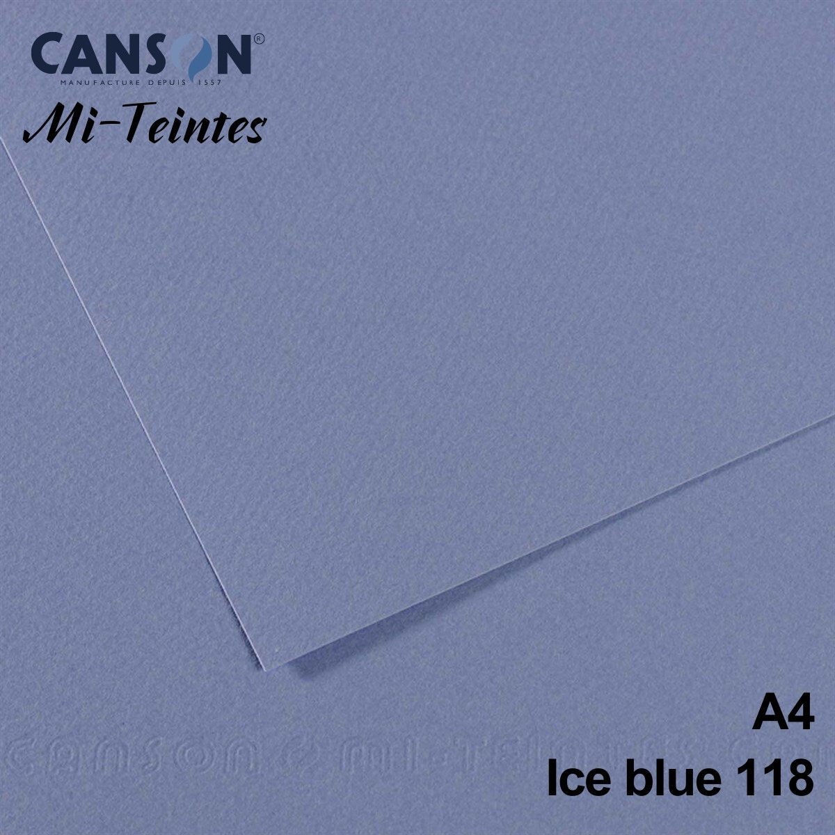 Mi-Teintes 160gr A4 118 Ice Blue 3lü